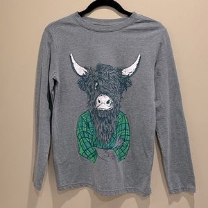 🍀Buffalo / Highland Long Sleeve Shirt Boys Sz. Large 12/14 St. Patrick’s Day Fun